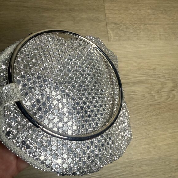 Sequin Glamour Shiny Boutique Hand Bag with Rings handle - Picture 3 of 5